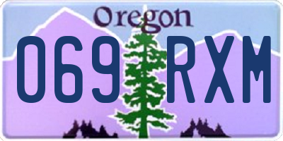 OR license plate 069RXM