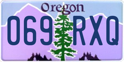 OR license plate 069RXQ