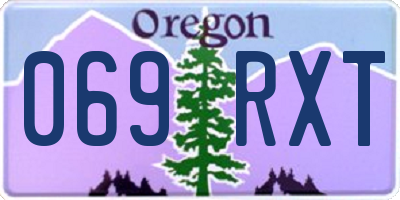 OR license plate 069RXT