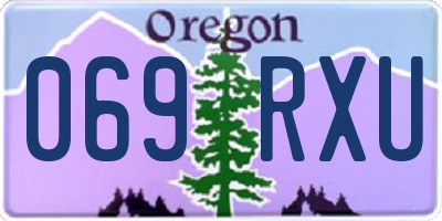 OR license plate 069RXU