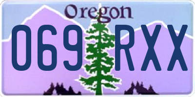 OR license plate 069RXX
