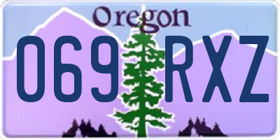 OR license plate 069RXZ