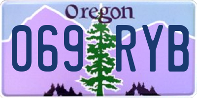 OR license plate 069RYB