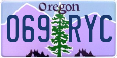 OR license plate 069RYC