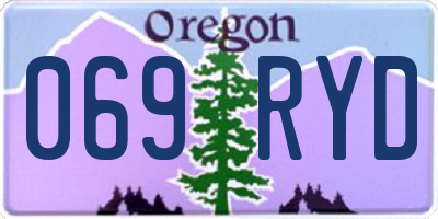 OR license plate 069RYD