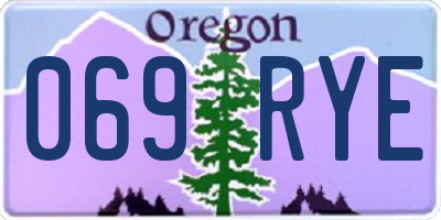 OR license plate 069RYE