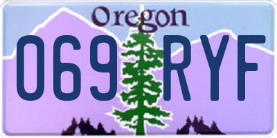 OR license plate 069RYF