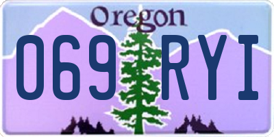 OR license plate 069RYI