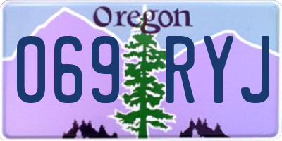 OR license plate 069RYJ