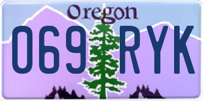 OR license plate 069RYK