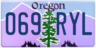 OR license plate 069RYL