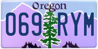 OR license plate 069RYM