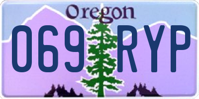 OR license plate 069RYP