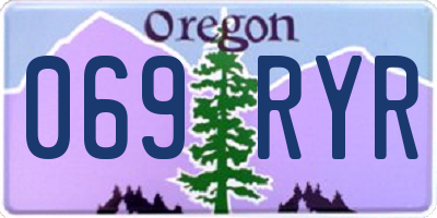 OR license plate 069RYR