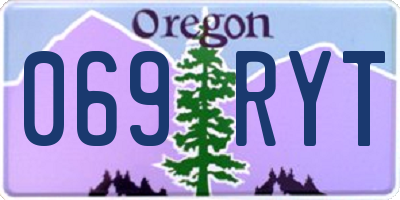 OR license plate 069RYT