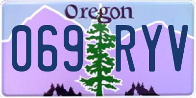 OR license plate 069RYV
