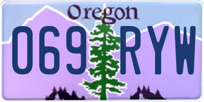 OR license plate 069RYW