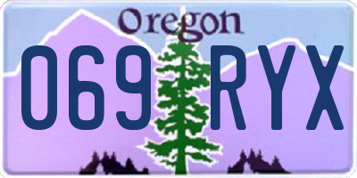 OR license plate 069RYX