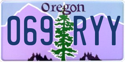 OR license plate 069RYY