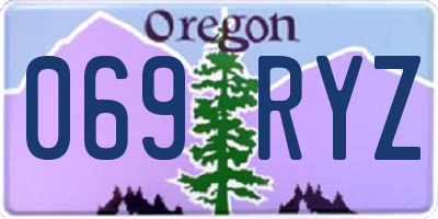 OR license plate 069RYZ