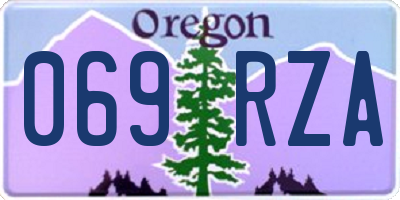 OR license plate 069RZA