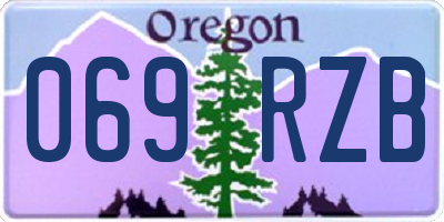 OR license plate 069RZB
