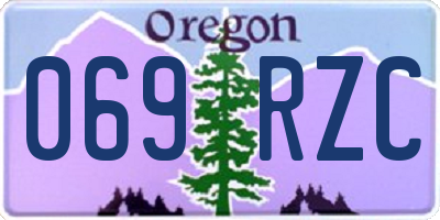OR license plate 069RZC