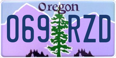 OR license plate 069RZD