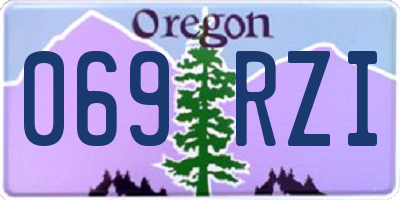 OR license plate 069RZI