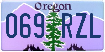 OR license plate 069RZL