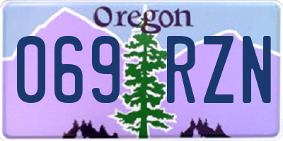 OR license plate 069RZN