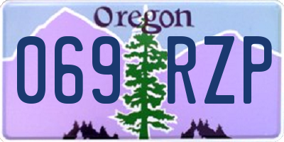 OR license plate 069RZP