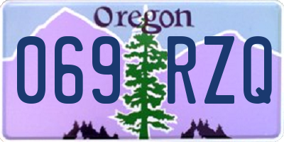 OR license plate 069RZQ