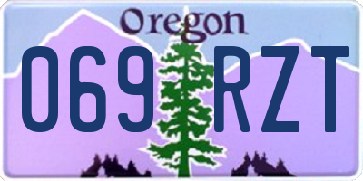OR license plate 069RZT