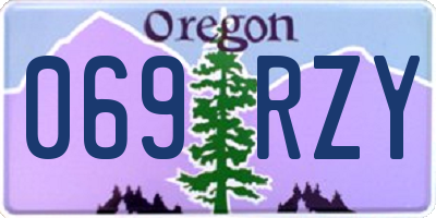 OR license plate 069RZY