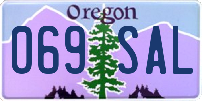 OR license plate 069SAL
