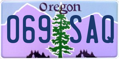 OR license plate 069SAQ
