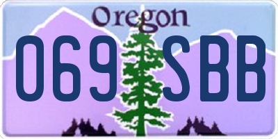 OR license plate 069SBB