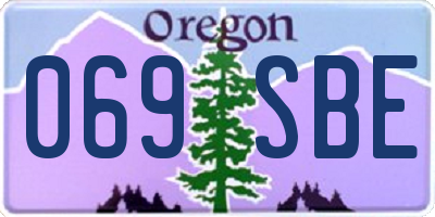 OR license plate 069SBE