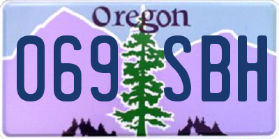 OR license plate 069SBH