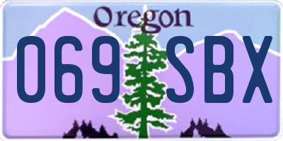 OR license plate 069SBX