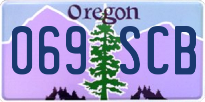 OR license plate 069SCB