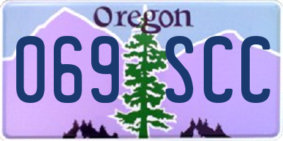 OR license plate 069SCC