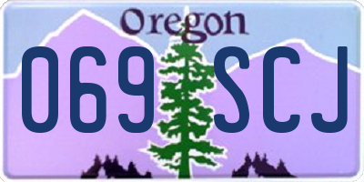 OR license plate 069SCJ