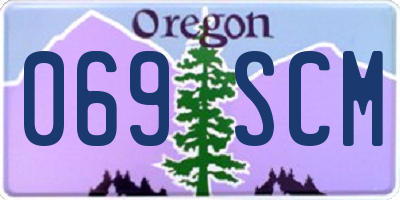 OR license plate 069SCM