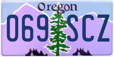 OR license plate 069SCZ