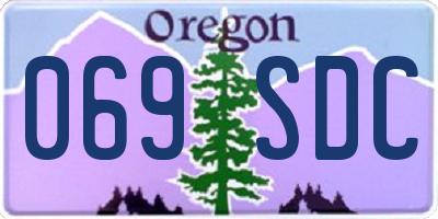 OR license plate 069SDC