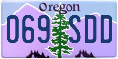 OR license plate 069SDD