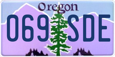 OR license plate 069SDE