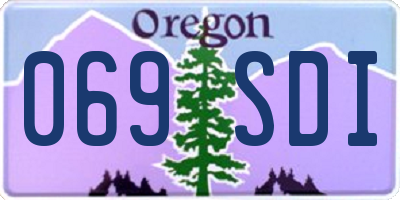 OR license plate 069SDI